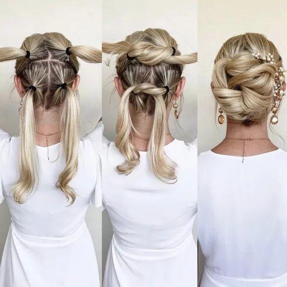Chignon pro dlouhé husté vlasy
