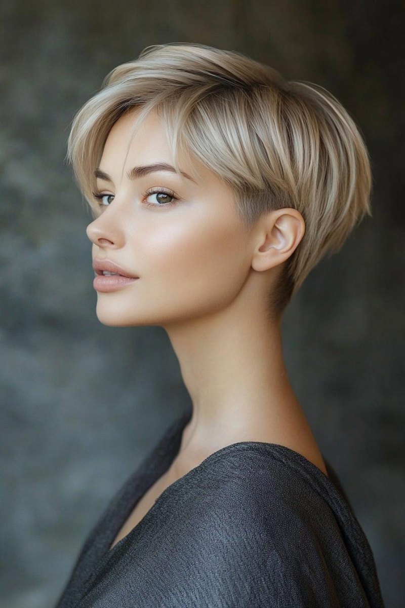 Elegantní pixie jemné vlasy