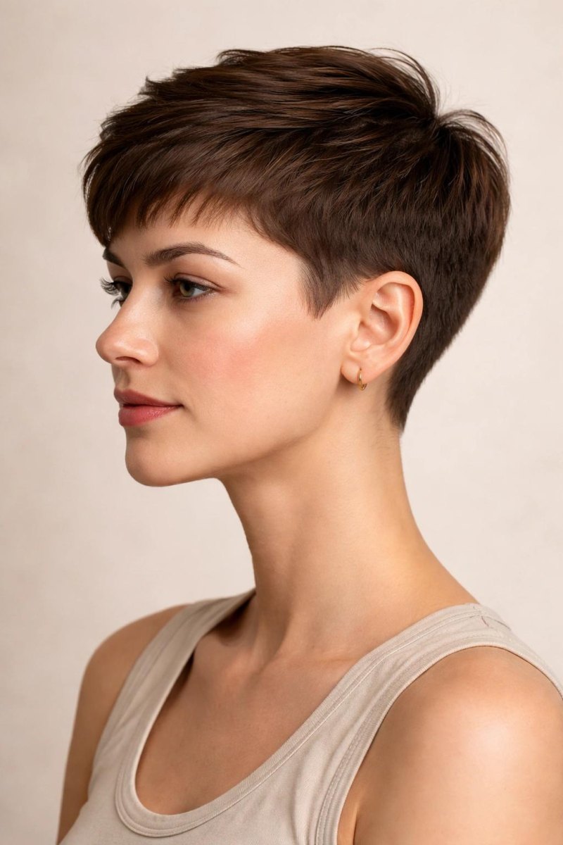 Krátký pixie cut trendy účesy pro rok 2026