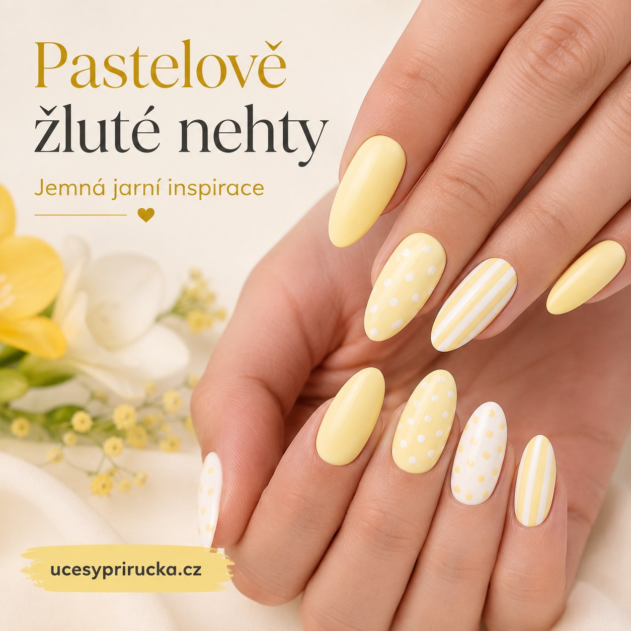 9 Žlutých Jarních Nehtů S Kytičkami, Které Stojí Za