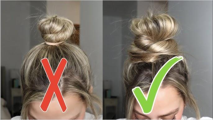 Oprava chyb při tvorbě messy drdolu