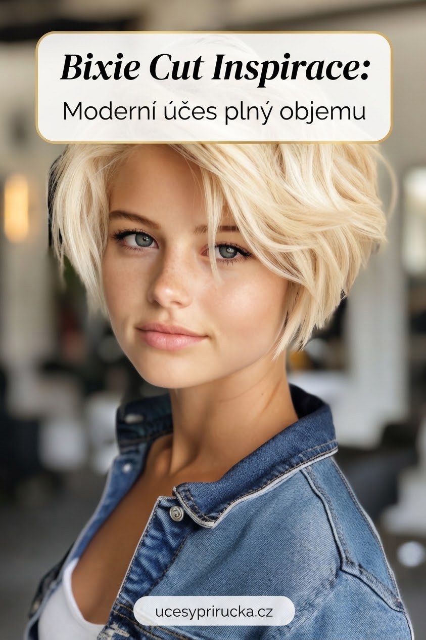 Bixie Cut Inspirace: Moderní účes plný objemu