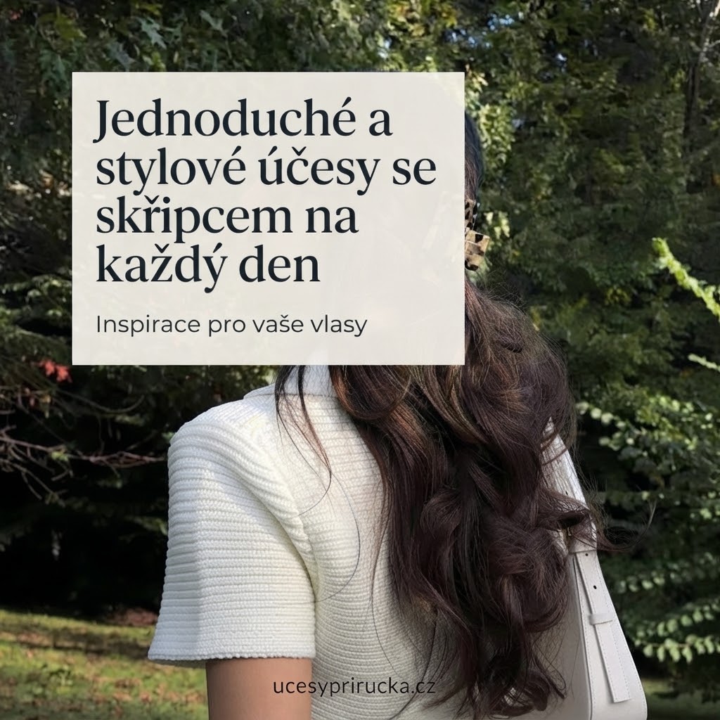 Jednoduché a stylové účesy se skřipcem na každý den