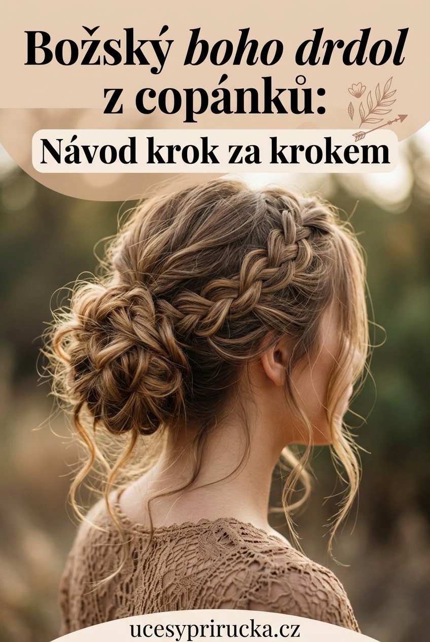 Božský boho drdol z copánků: Návod krok za krokem