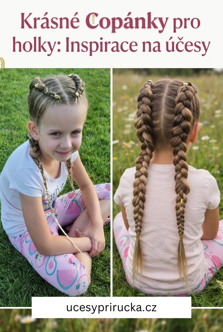 Krásné copánky pro holky: Inspirace na účesy