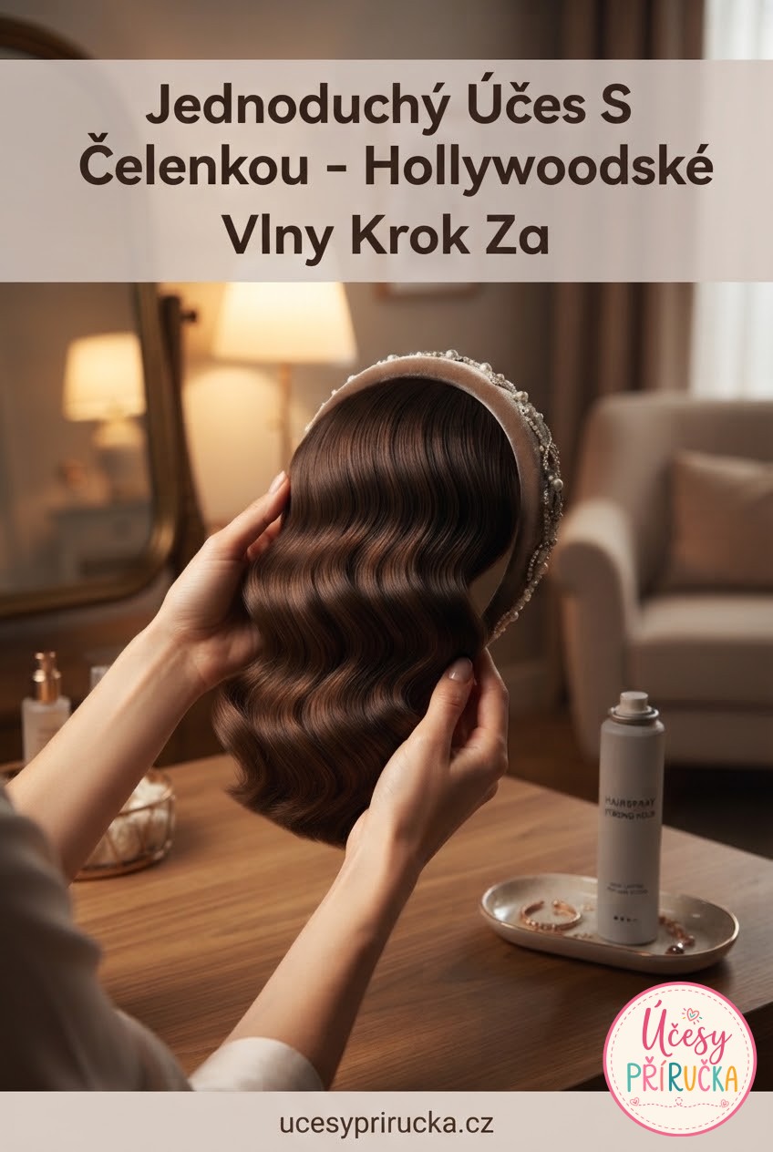 Jednoduchý Účes S Čelenkou - Hollywoodské Vlny Krok Za