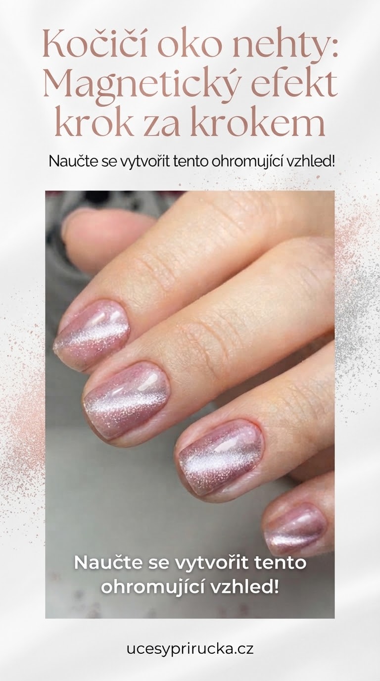 Kočičí oko nehty: Magnetický efekt krok za krokem