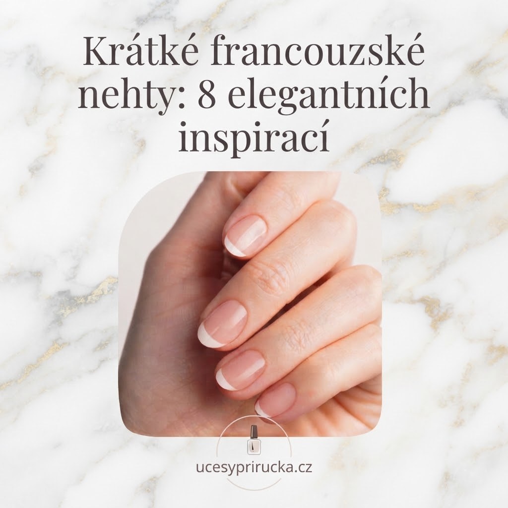Krátké francouzské nehty: 8 elegantních inspirací