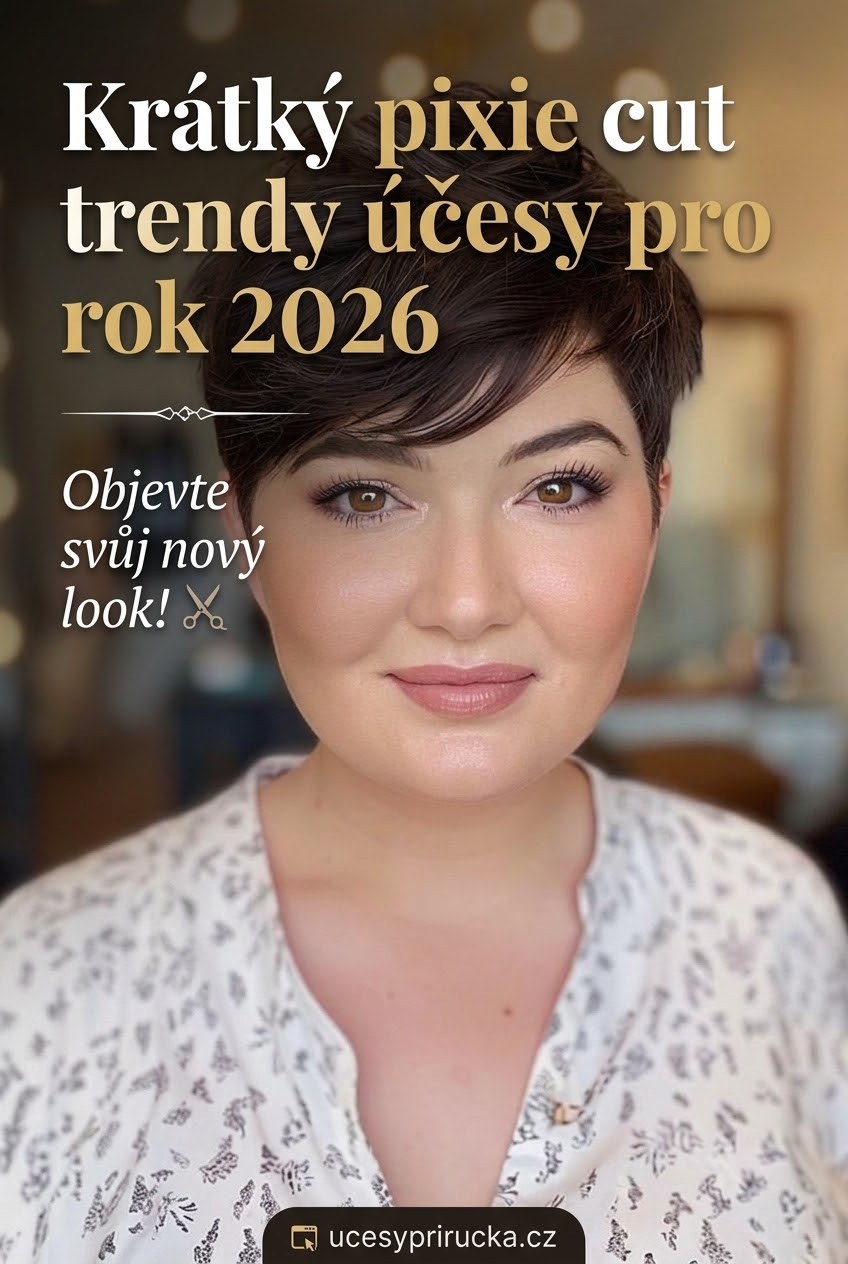 Krátký pixie cut trendy účesy pro rok 2026