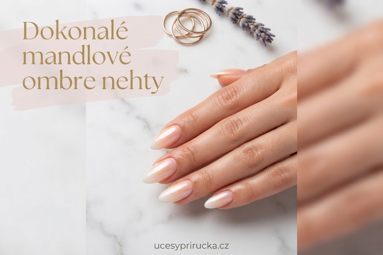 Dokonalé mandlové ombre nehty