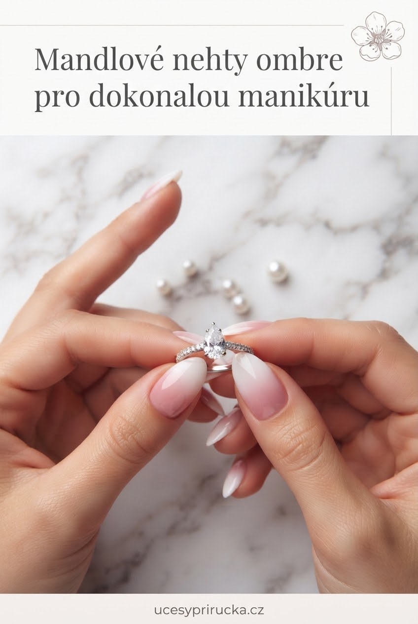 Mandlové nehty ombre pro dokonalou manikúru