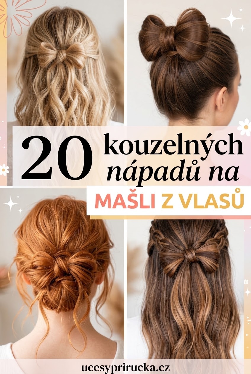 20 kouzelných nápadů na mašli z vlasů