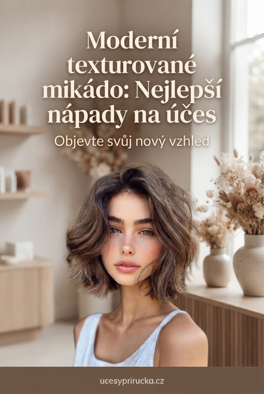 Moderní texturované mikádo: Nejlepší nápady na účes