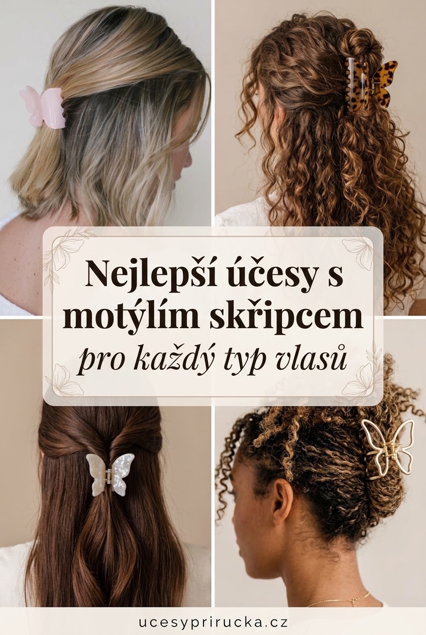 Nejlepší účesy s motýlím skřipcem pro každý typ vlasů