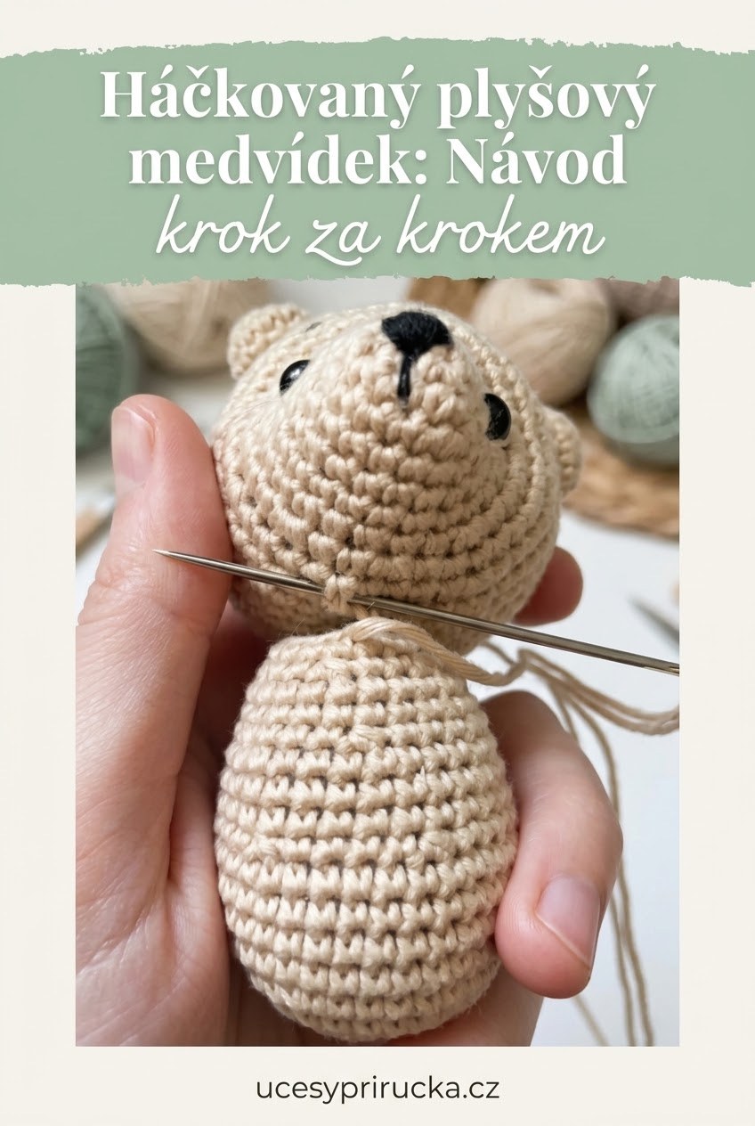 Háčkovaný plyšový medvídek: Návod krok za krokem