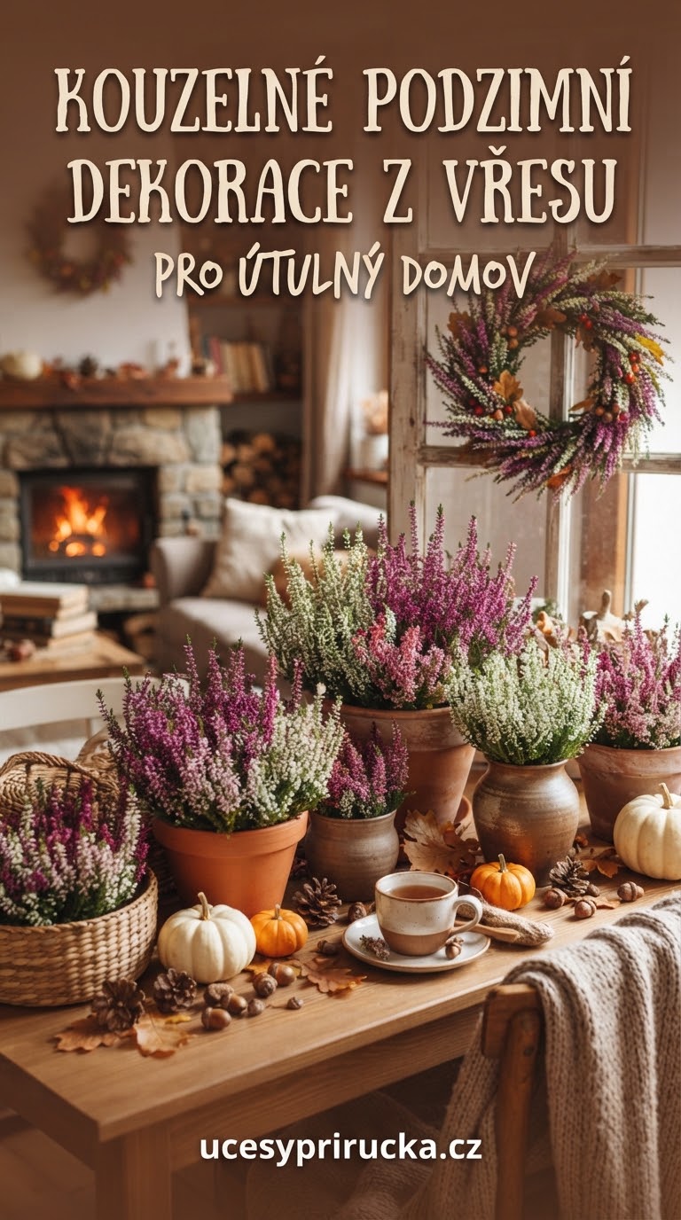 Kouzelné podzimní dekorace z vřesu pro útulný domov