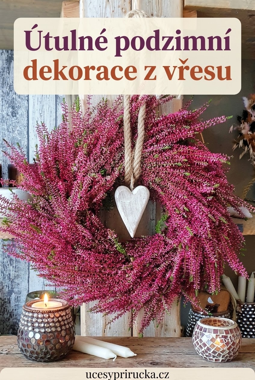 Útulné podzimní dekorace z vřesu