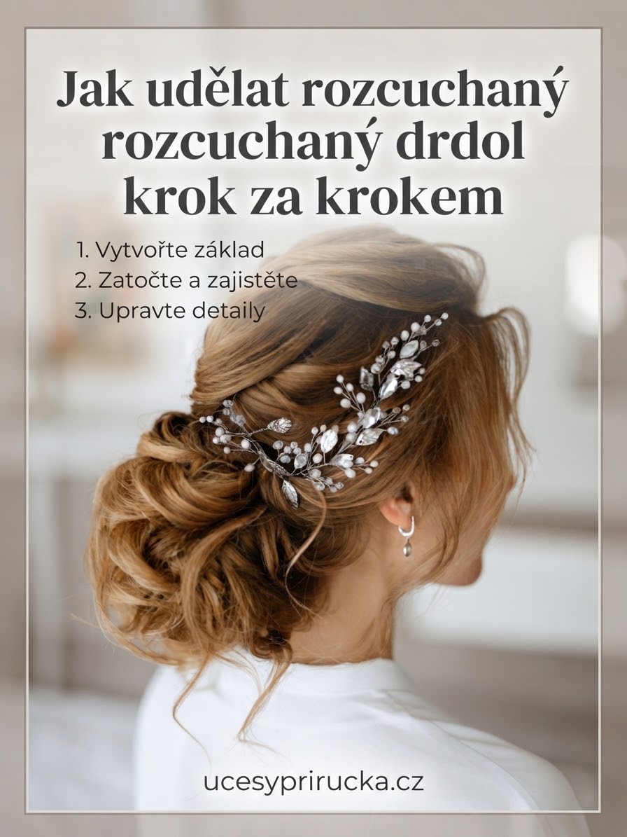 Jak udělat rozcuchaný drdol krok za krokem