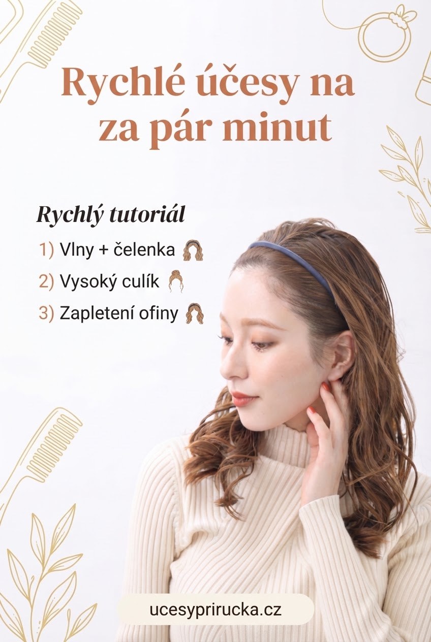 Rychlé účesy na ráno za pár minut