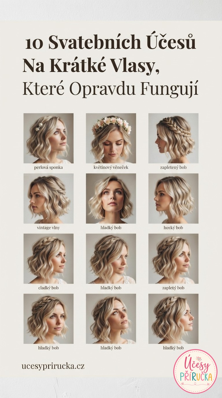 10 Svatebních Účesů Na Krátké Vlasy, Které Opravdu Fungují