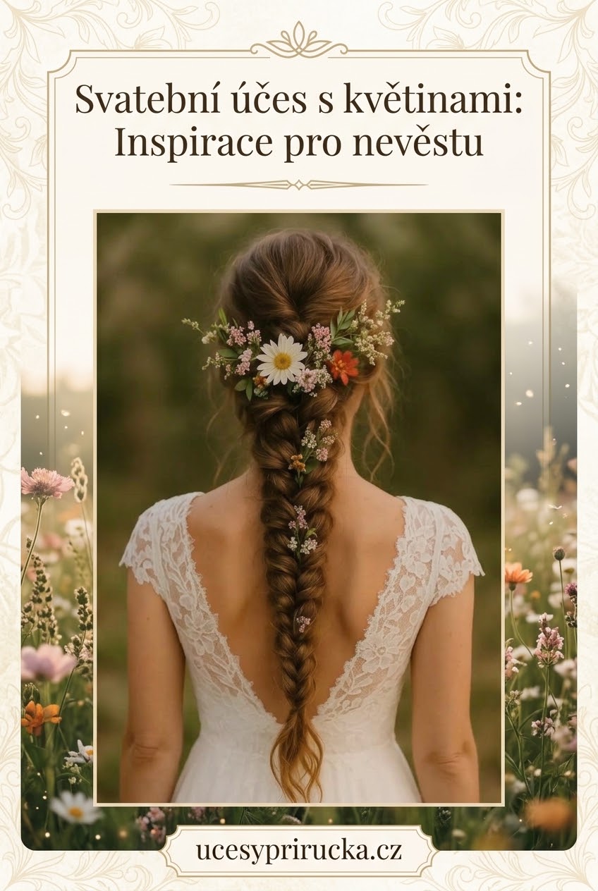 Svatební účes s květinami: Inspirace pro nevěstu