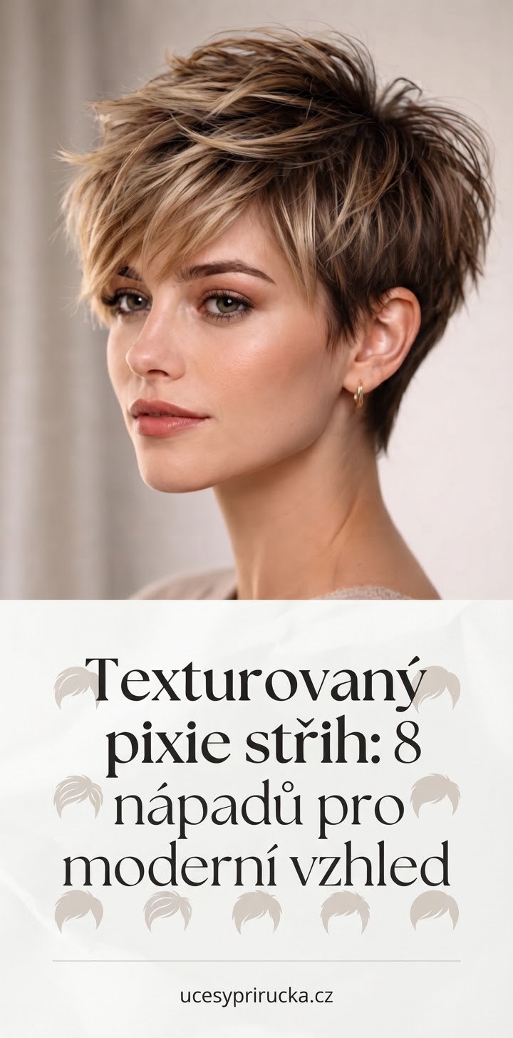 Texturovaný pixie střih: 8 nápadů pro moderní vzhled