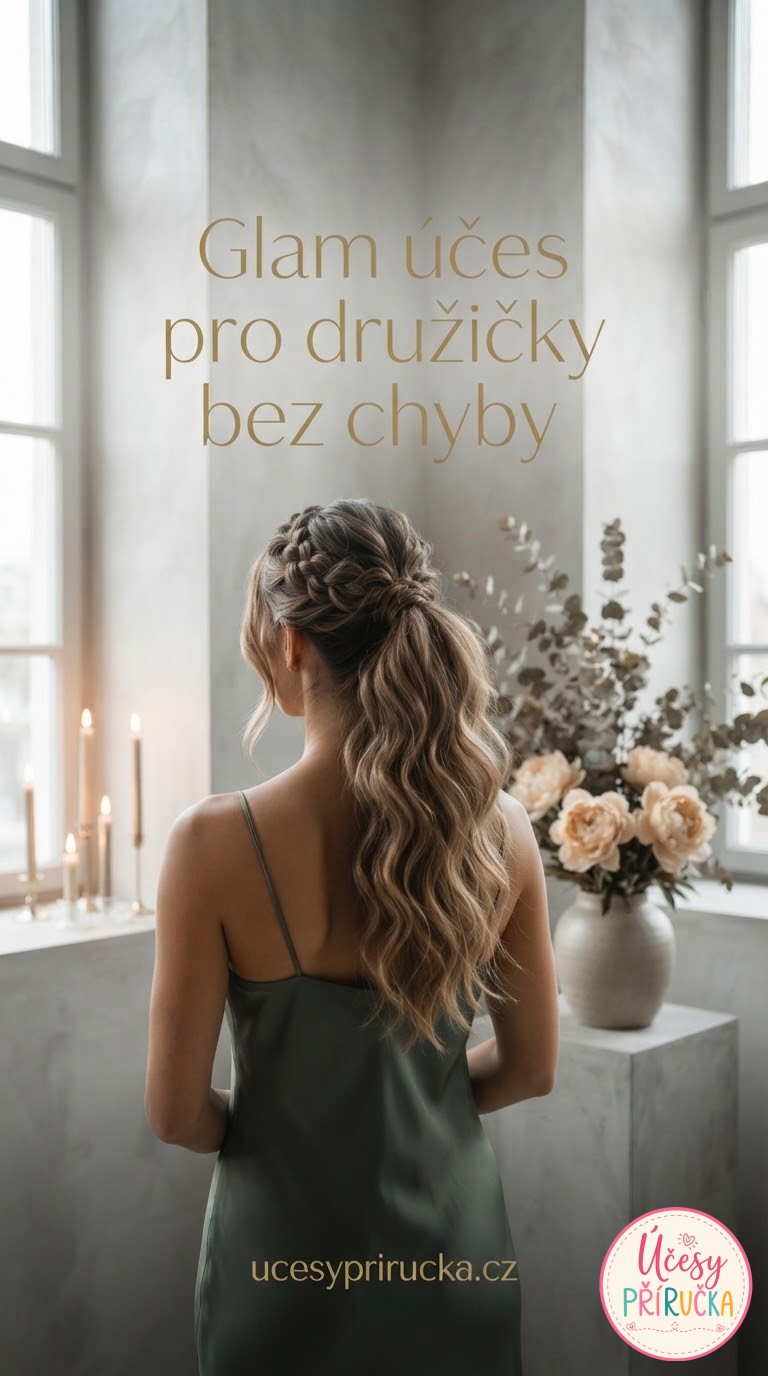 Glam účes pro družičky bez chyby