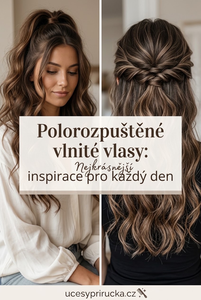 Polorozpuštěné vlnité vlasy: Nejkrásnější inspirace pro každý den