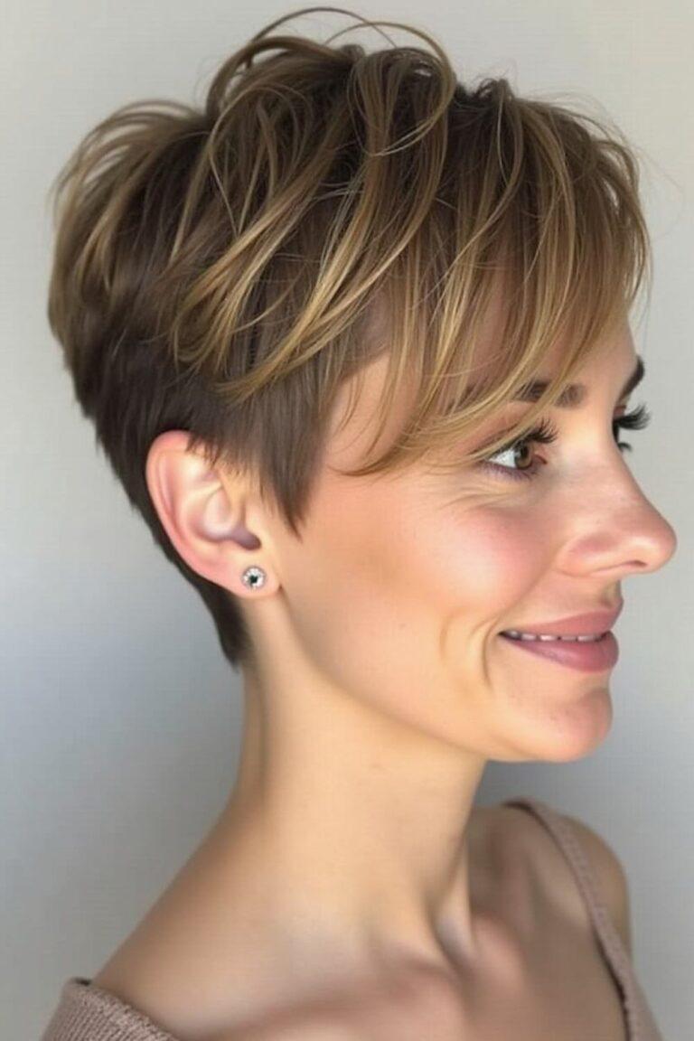 Pixie s melírem a strukturou